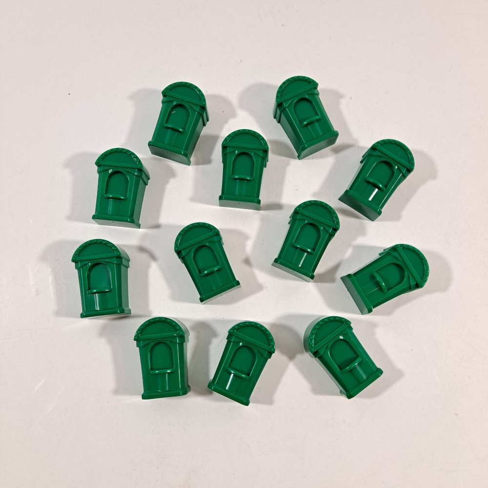 Monopoly Junior Ticket Booths Replacement Green 2005 Hasbro Set Of 12
